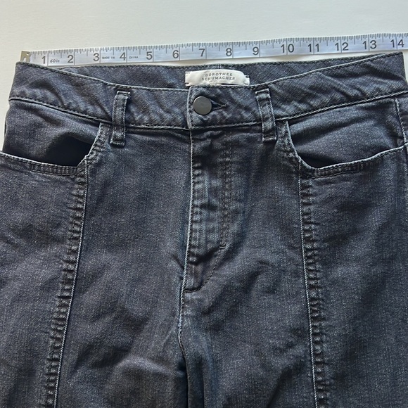 Dorothee Schumacher Jeans Size 3 US Size 6 ‘removed’ back pocket black/grey - Picture 9 of 11